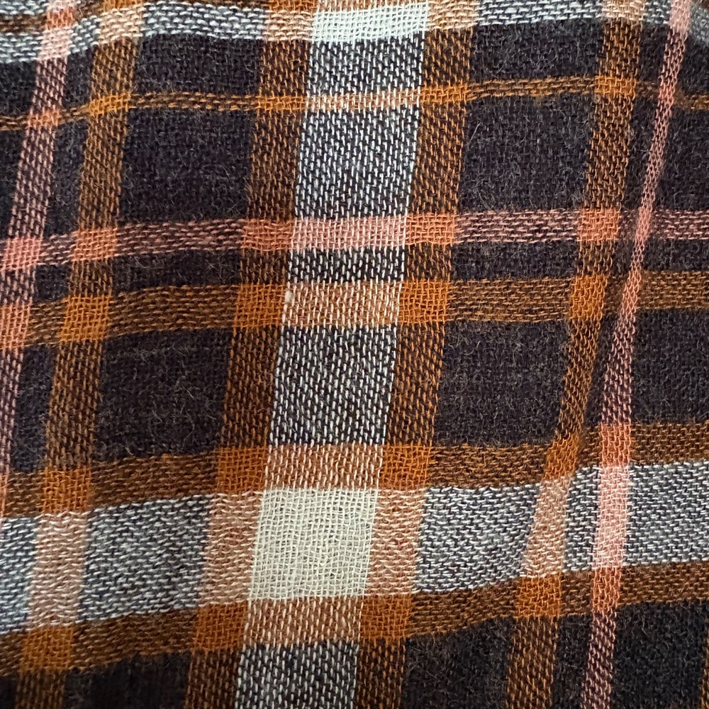 Madewell flannel wrap top XS- Cute and flattering! - Picture 4 of 13